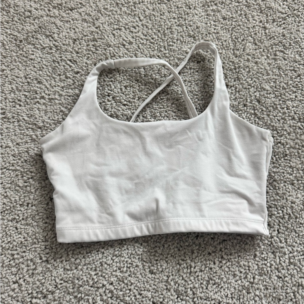 Alphalete White Sports Bra